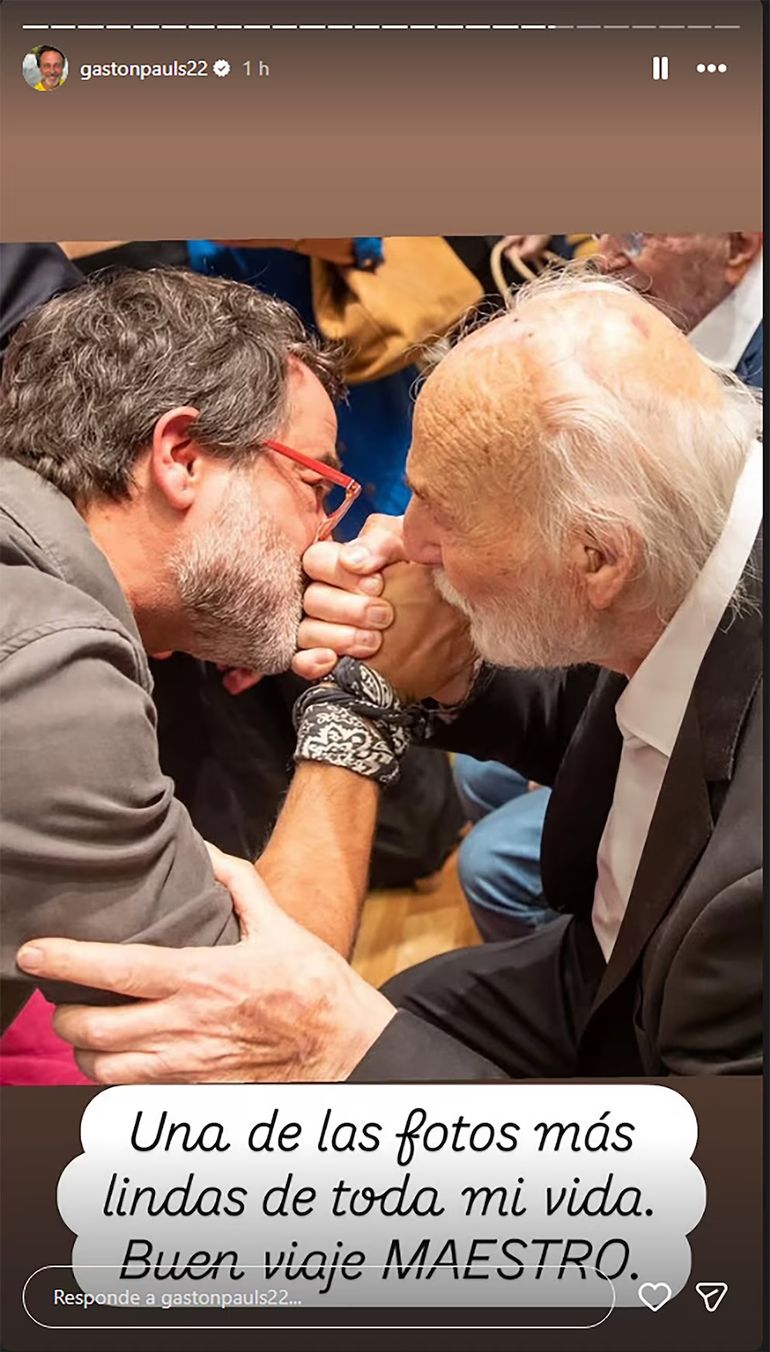 Gastón Pauls también lo recordó con cariño en las redes. Gastón Pauls también lo recordó con cariño en las redes.