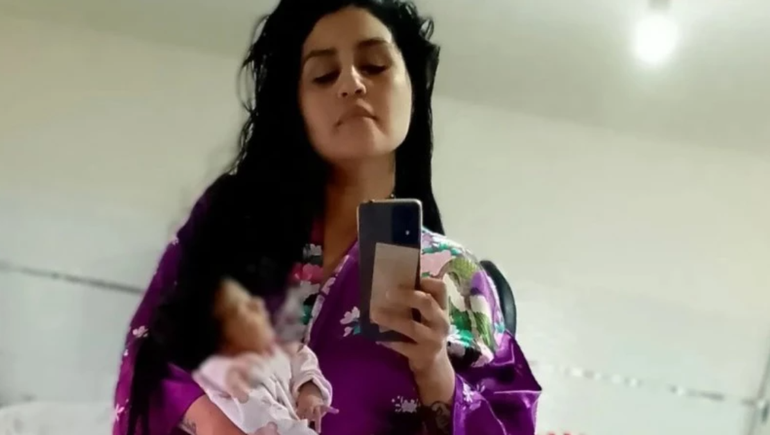 Wanda Haro (35) y Catalina (2 meses): la joven de Santa Cruz tenía otra hija adolescente