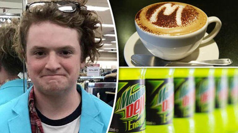 Tomó tres bebidas con esa sustancia estimulante en menos de dos horas.