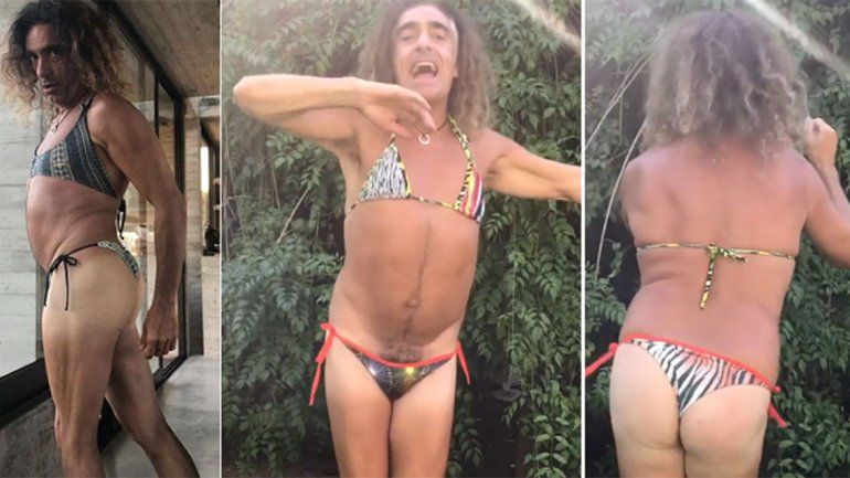 Como una garota: Posca se calzó la bikini para celebrar el Carnaval