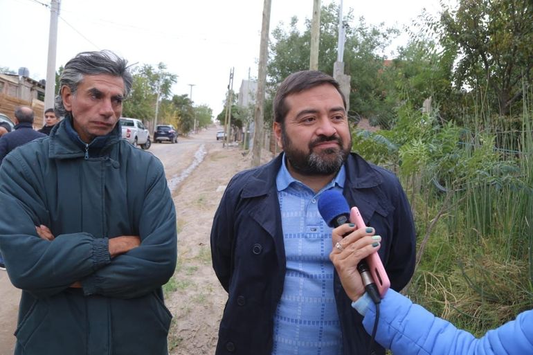 Marco Zapata, del Instituto Municipal de Urbanismo y Hábitat, habló sobre la obra en Toma Norte.