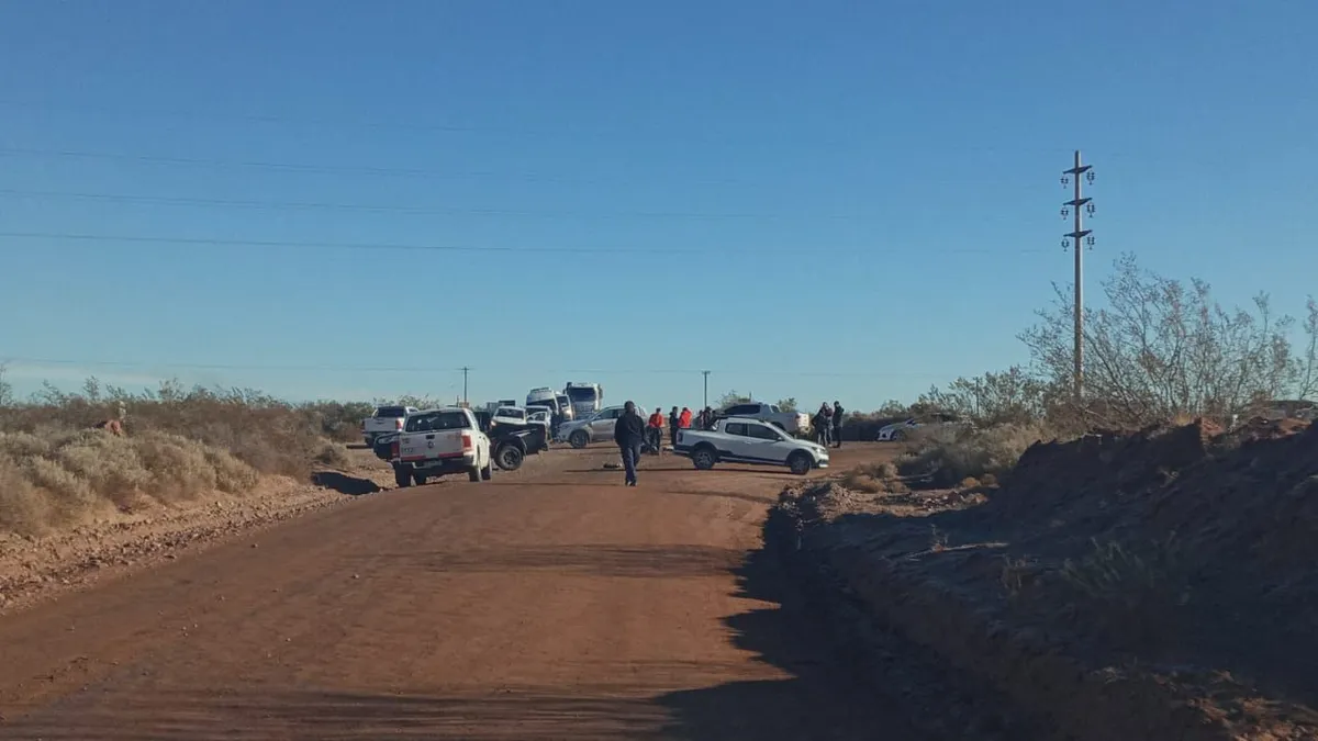 El bloque de la comunidad Paynemil en Loma La Lata.