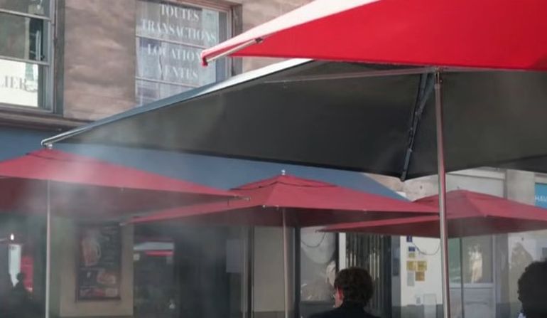Algunos comercios de Europa recurren a distintos mecanismos para afrontar la ola de calor. Algunos comercios de Europa recurren a distintos mecanismos para afrontar la ola de calor.