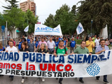 Marcha a favor de la universidad pública.