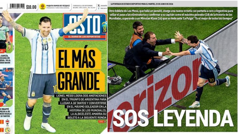 Los diarios del mundo rendidos ante Lionel Messi tras su actuación contra Austria en el Mundial 2026