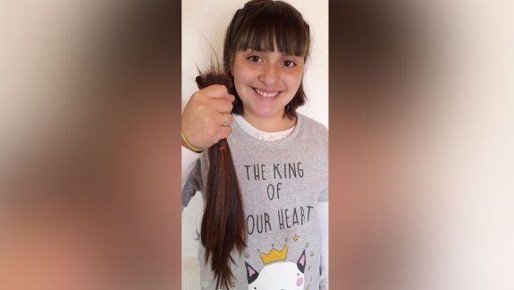 Tiene 10 años y donará su pelo otra vez a los pacientes con cáncer