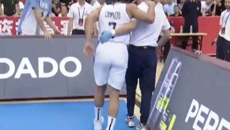Se lesionó Campazzo a cinco días del debut mundialista