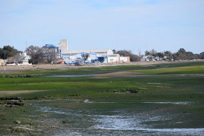 La r&iacute;a de San Antonio se muestra intensamente verde.&nbsp;