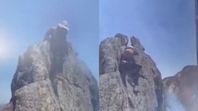 La víctima intentó modificar su posición para tomarse una foto, perdió la estabilidad y cayó. | LM Neuquen La víctima intentó modificar su posición para tomarse una foto, perdió la estabilidad y cayó.