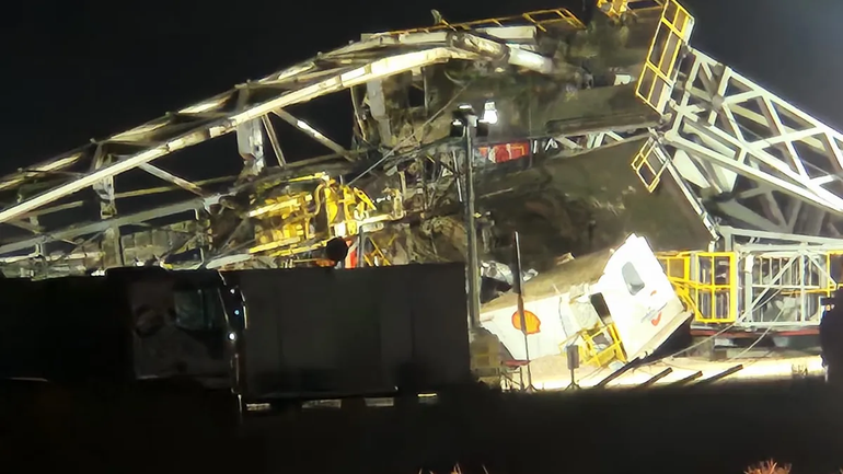 Accidente en Vaca Muerta: una torre de perforación colapsó durante una maniobra y pudo ser una tragedia
