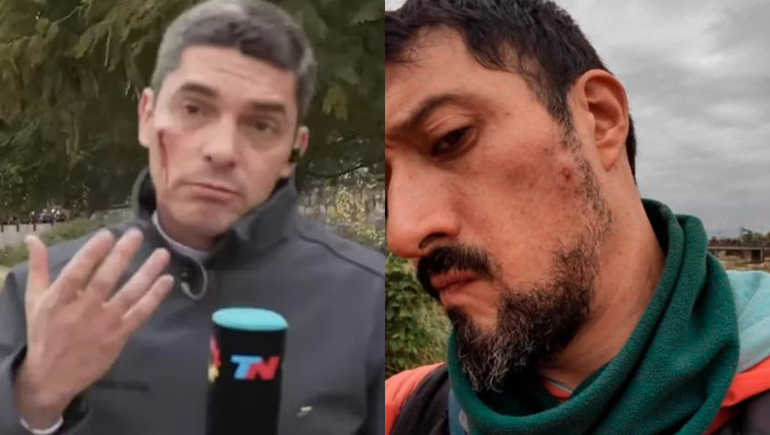 Agredieron a periodistas que cubrían la protesta en Jujuy