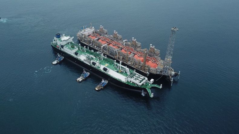 La unidad FLNG Hilli de Golar tiene una capacidad nominal de 2,45 millones de toneladas por año.