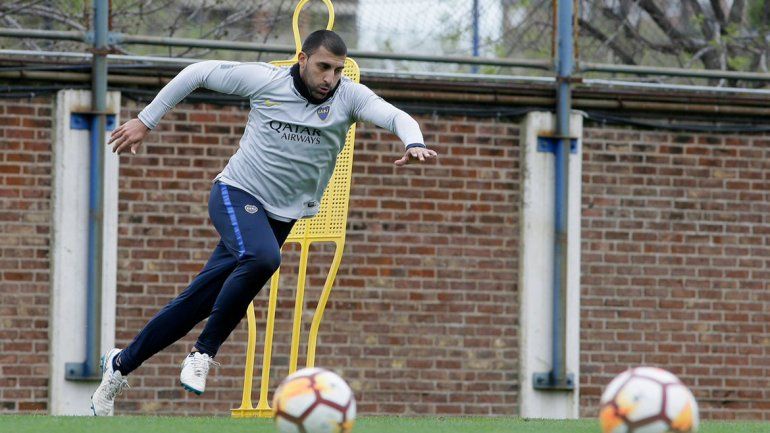 Wanchope se entrenó y podría ser titular ante Cruzeiro