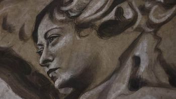 El querubín con la cara parecida a Giorgia Meloni, que desató la polémica en Italia. El querubín con la cara parecida a Giorgia Meloni, que desató la polémica en Italia.