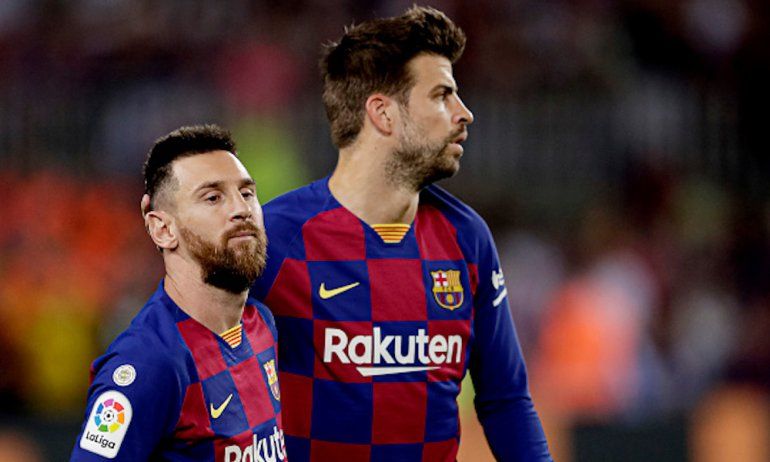 Messi y Piqué son dos referentes históricos del Barcelona.