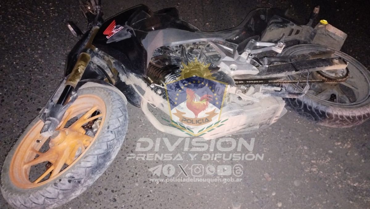 El rodado del motociclista también fue secuestrado para ser sometido a pericias mecánicas.