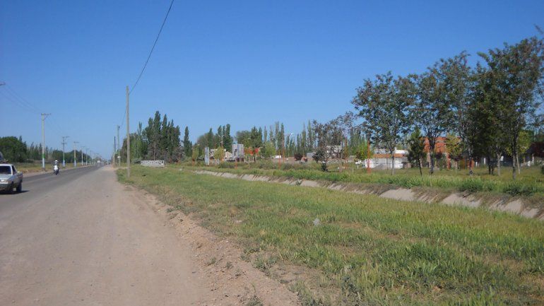 El barrio donde vive Holgado se ubica a la vera de la Ruta Chica.