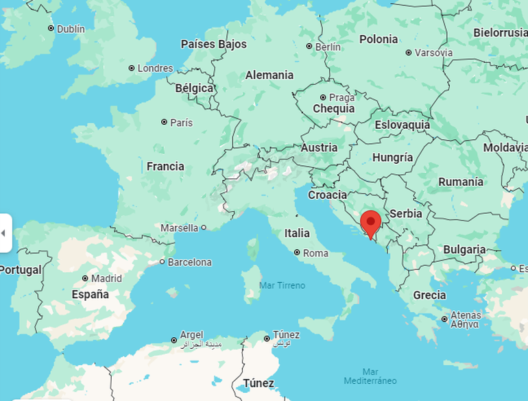 Ubicación de la ciudad croata de Dubrovnik Ubicación de la ciudad croata de Dubrovnik