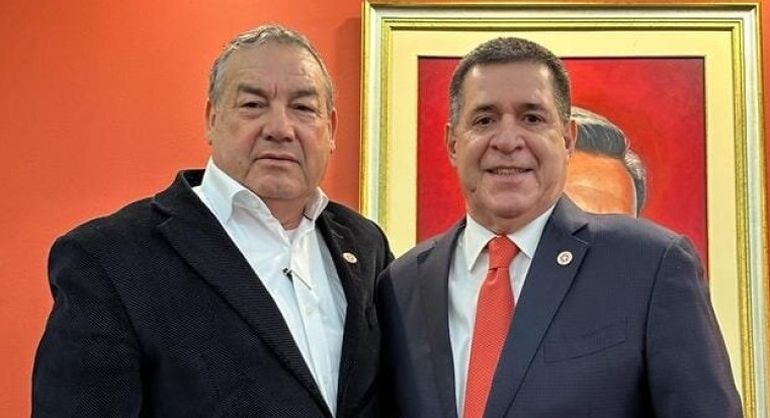 El dioputado Lalo Gomez junto al expresidente Horacio Cartes. El dioputado Lalo Gomez junto al expresidente Horacio Cartes.