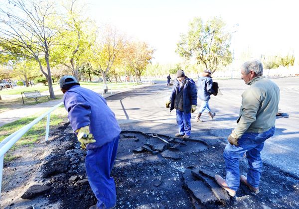 El patinódromo del Parque Central, listo para la liga
