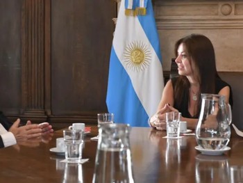 La ministra Pettovello y el referente de los empleados de Comercio, Armando Cavalieri