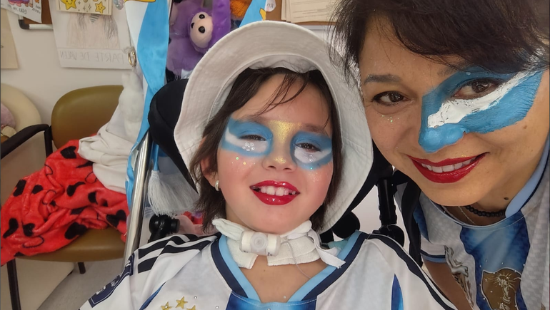 La familia de Catalina mostró como vivieron la final del mundial.