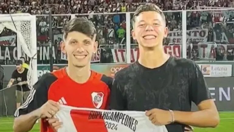 Facundo junto con Bastián Demichelis Facundo junto con Bastián Demichelis