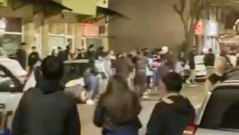 Noche de furia en Junín de los Andes.