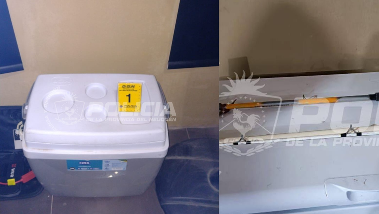 Los delincuentes cometieron el robo de cañas de pescar, una conservadora y otros elementos a la camioneta de una pareja que estaba de paso en Neuquén. Los delincuentes cometieron el robo de cañas de pescar, una conservadora y otros elementos a la camioneta de una pareja que estaba de paso en Neuquén.