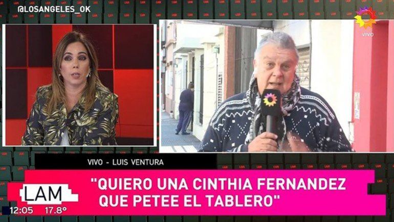 Cinthia Fernández fue tendencia por un grosero error en un graph