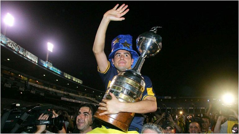 Juan Román Riquelme cuando se consagró campeón en el 2007 Juan Román Riquelme cuando se consagró campeón en el 2007