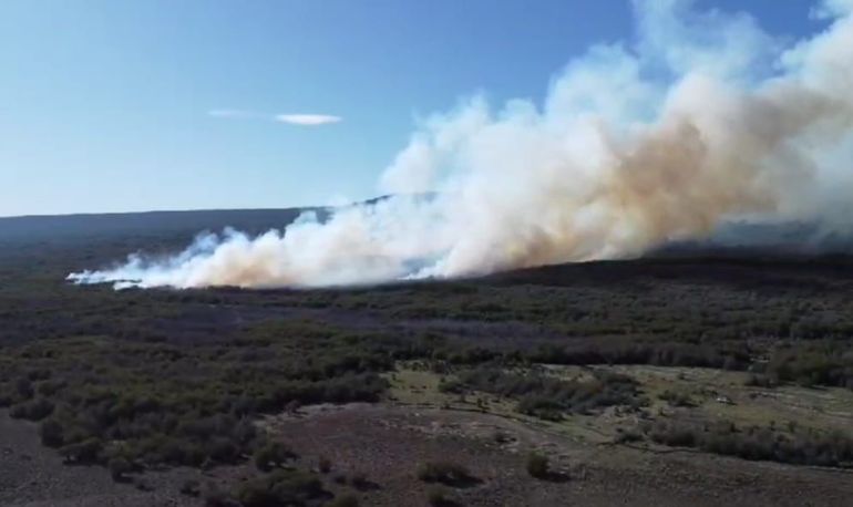 Chubut: incendios forestales en la zona de Río Pico. Chubut: incendios forestales en la zona de Río Pico.