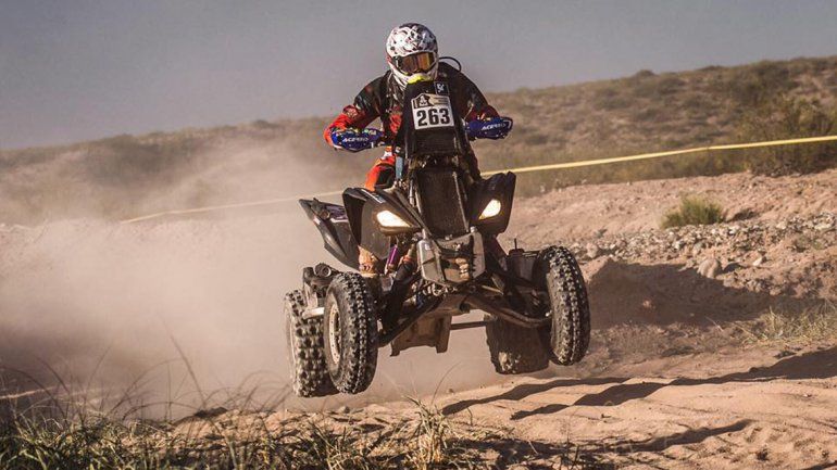 El neuquino ayer arribó cuarto a San Juan y quiere meterse en el podio.