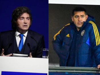 riquelme llorando y una fuerte frase: javier milei defenestro al presidente de boca por la eliminacion