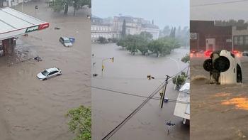 Alrededor de 300 milímetos cayeron por el temporal en Bahía Blanca Alrededor de 300 milímetos cayeron por el temporal en Bahía Blanca
