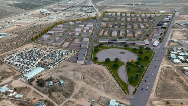 El parque logístico Centenario estará ubicado en la meseta cerca del autódromo. Son tierras remediadas donde antes había una cantera y basural.