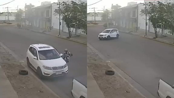 Video: se resistió al robo de su camioneta