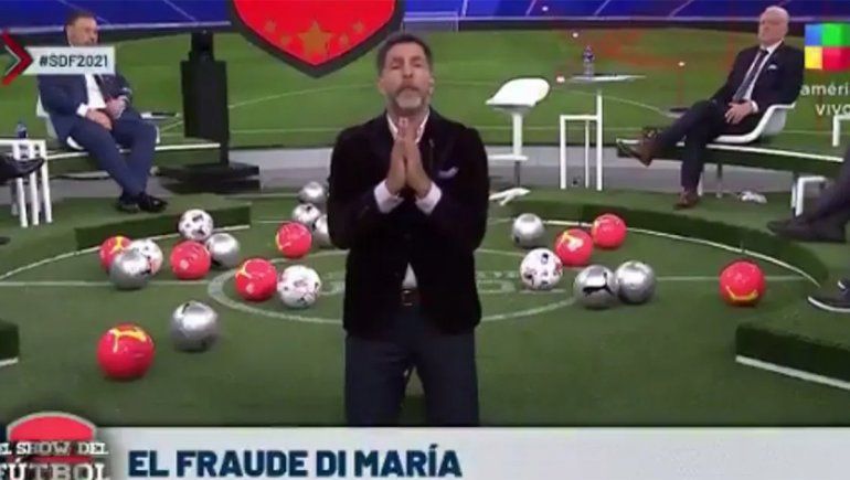 Video: Toti Pasman pidió de rodillas que no juegue Di María y ahora lo matan