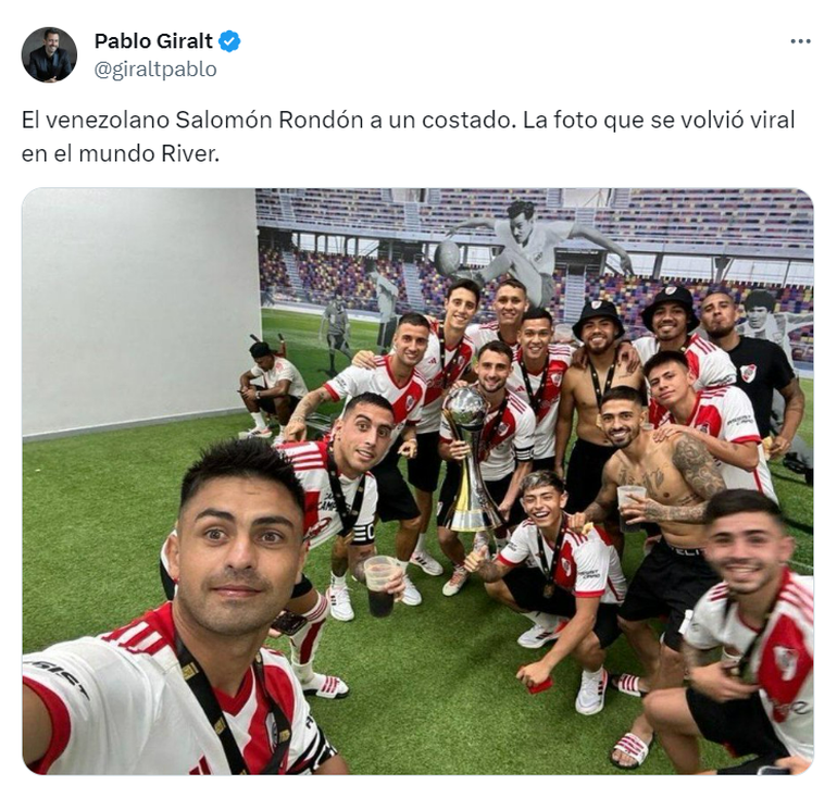 Salomón Rondón tiene los días contados en River Salomón Rondón tiene los días contados en River