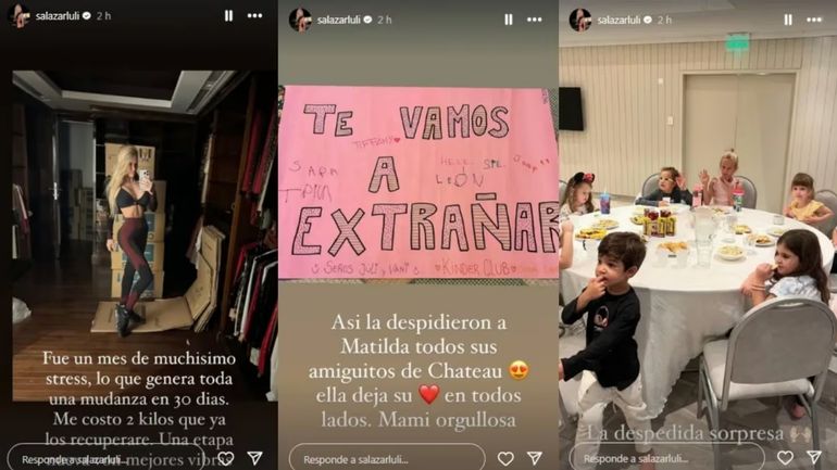 La despedida de Luciana Salazar y Matilda del edificio en el que vivían. La despedida de Luciana Salazar y Matilda del edificio en el que vivían.