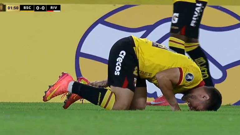 Polémica por el durísimo pisotón de Enzo Pérez que podría haber dejado a River con uno menos