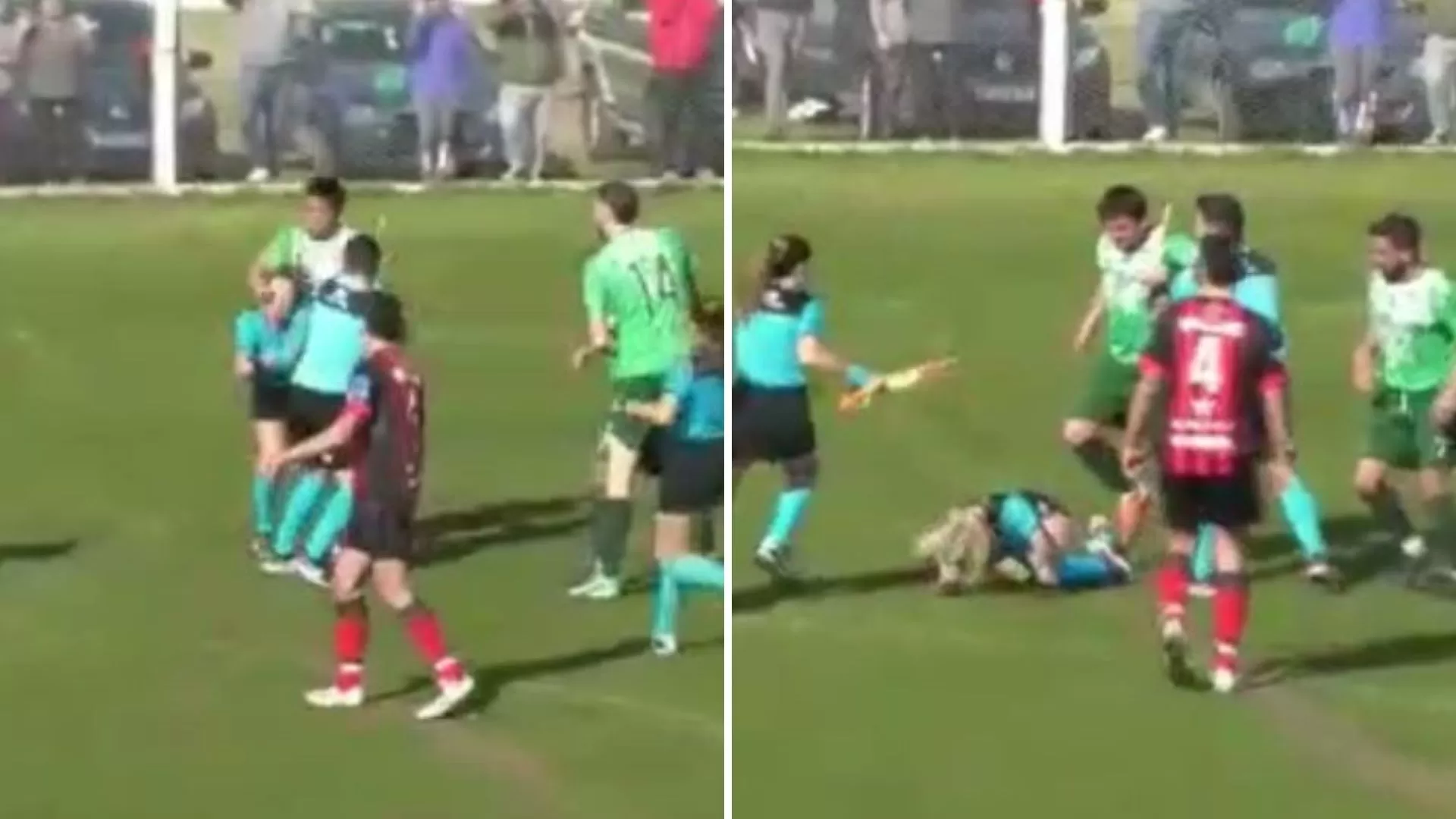 La desmayó: cobarde agresión de un jugador a mujer árbitro