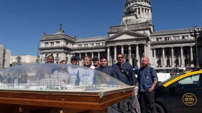 Trabajadores de la PIAP llevaron su reclamo al Congreso de la Nación