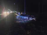 Violento choque en Lamarque dejó dos jóvenes graves