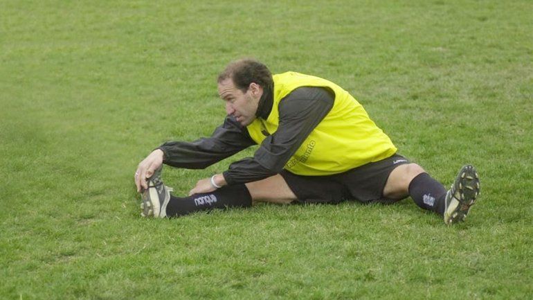 El Loco entrenando con Cipolletti