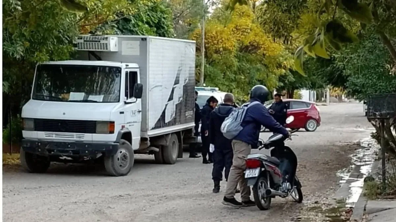 La escena donde se produjo el sangriento asalto. Foto ANR. La escena donde se produjo el sangriento asalto. Foto ANR.