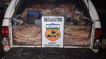 otra vez, carne ilegal: secuestraron mas de 100 costillares camino a roca otra vez, carne ilegal: secuestraron mas de 100 costillares camino a roca