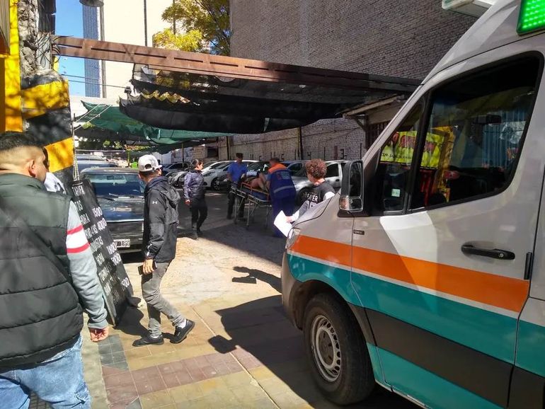 La mujer fue asistida por perosnal del SEC de la ciudad de Mendoza. La mujer fue asistida por perosnal del SEC de la ciudad de Mendoza.