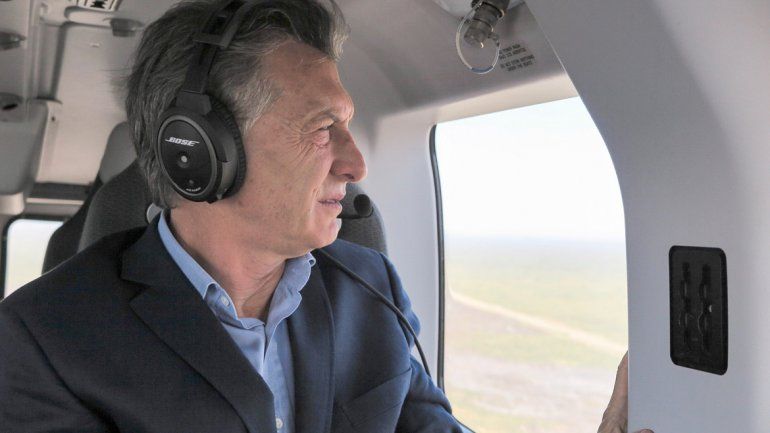 El Presidente estuvo junto al goberndor Alfredo Cornejo.