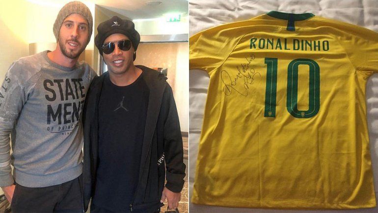 Ronaldingo con Lucas Surber